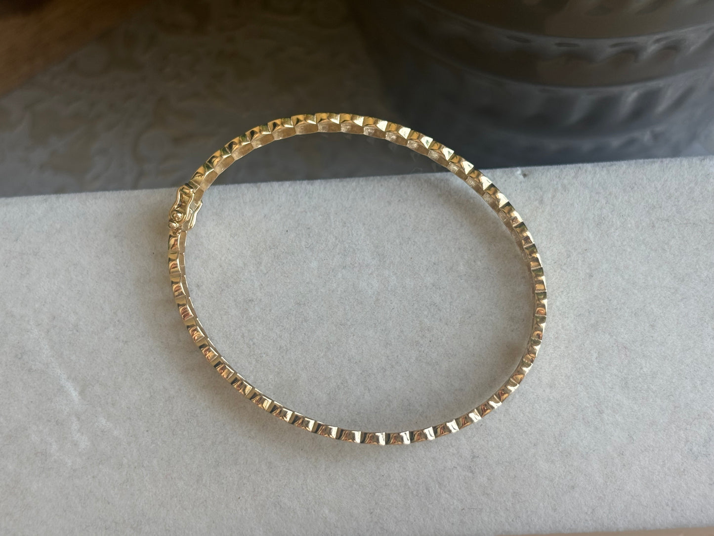 18K Real Gold Bangle
