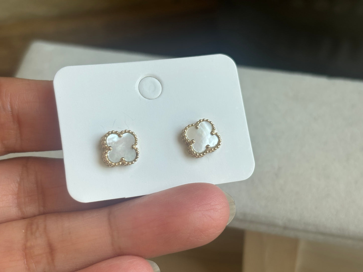 18K Real Gold Earrings