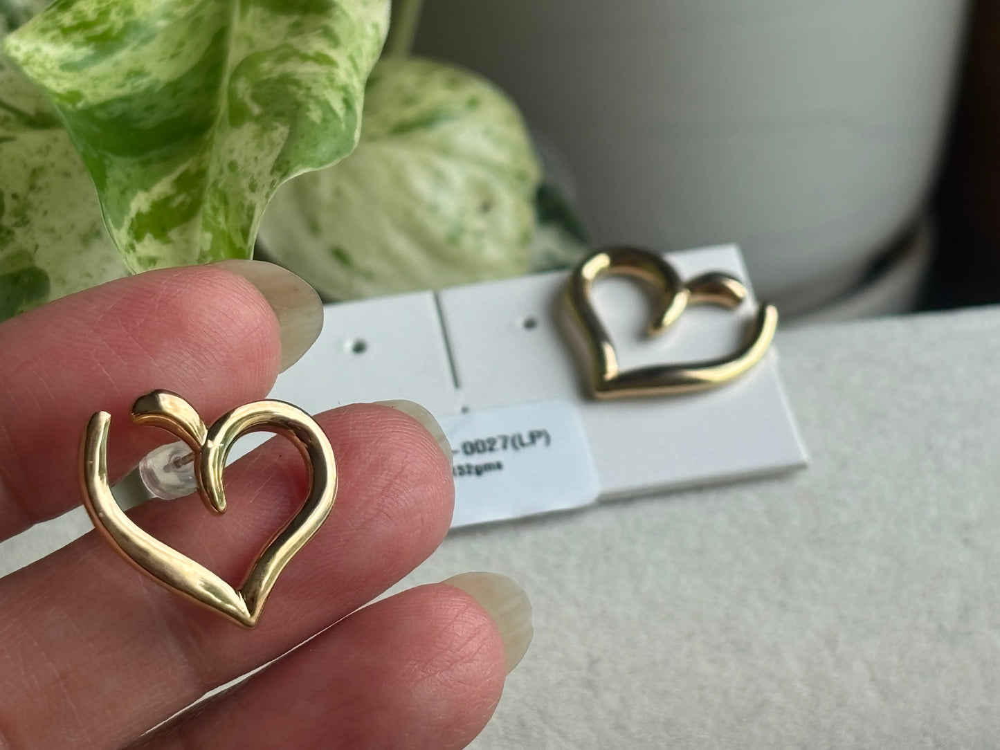 18K Real Gold Earrings