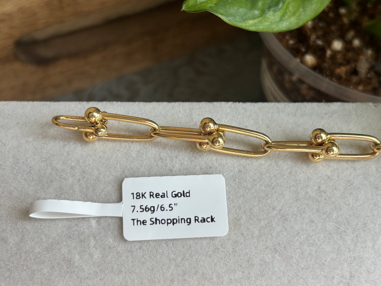 18K Real Gold Bracelet