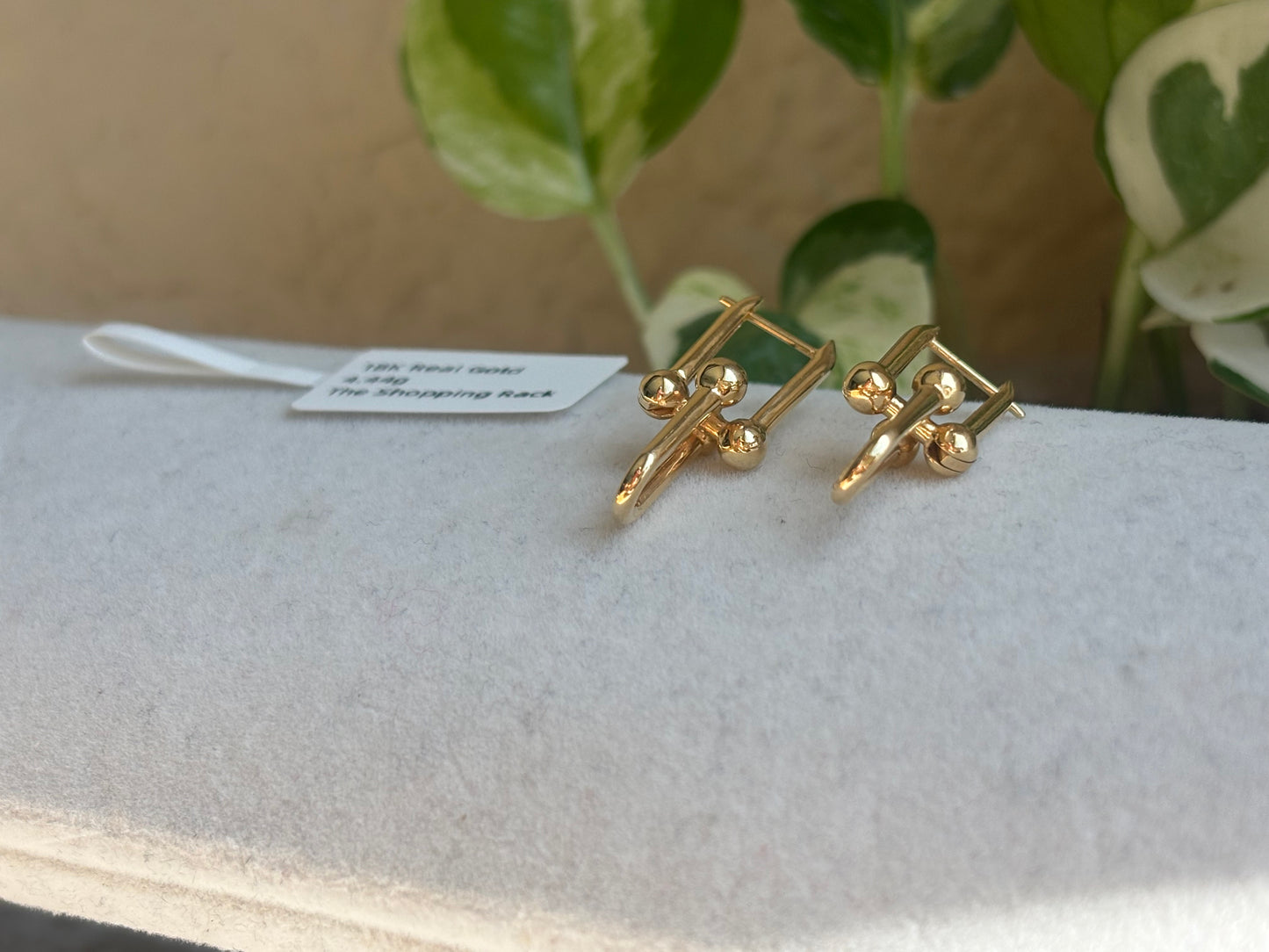 18K Real Gold Earrings