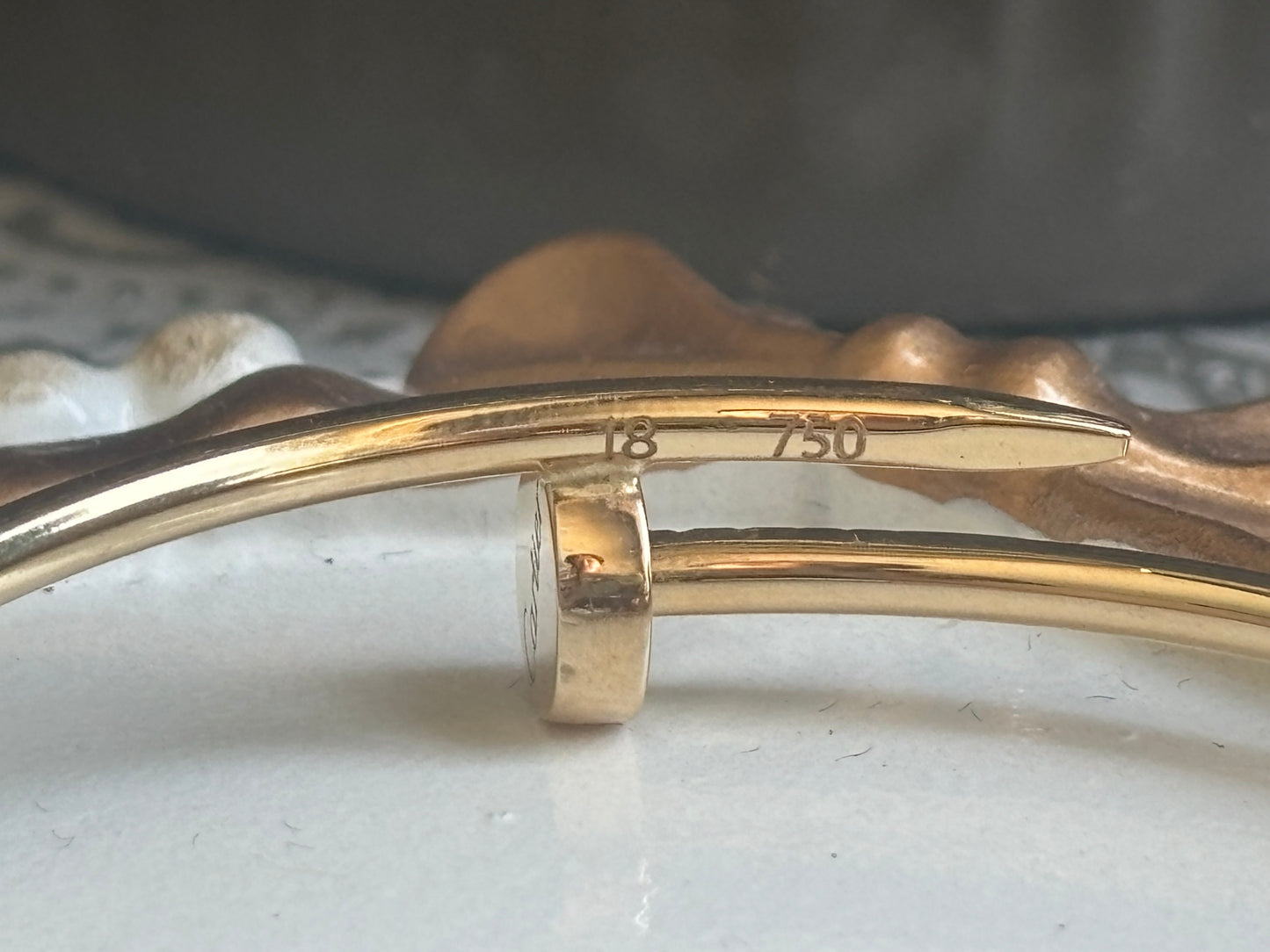 18K Real Gold Bangle