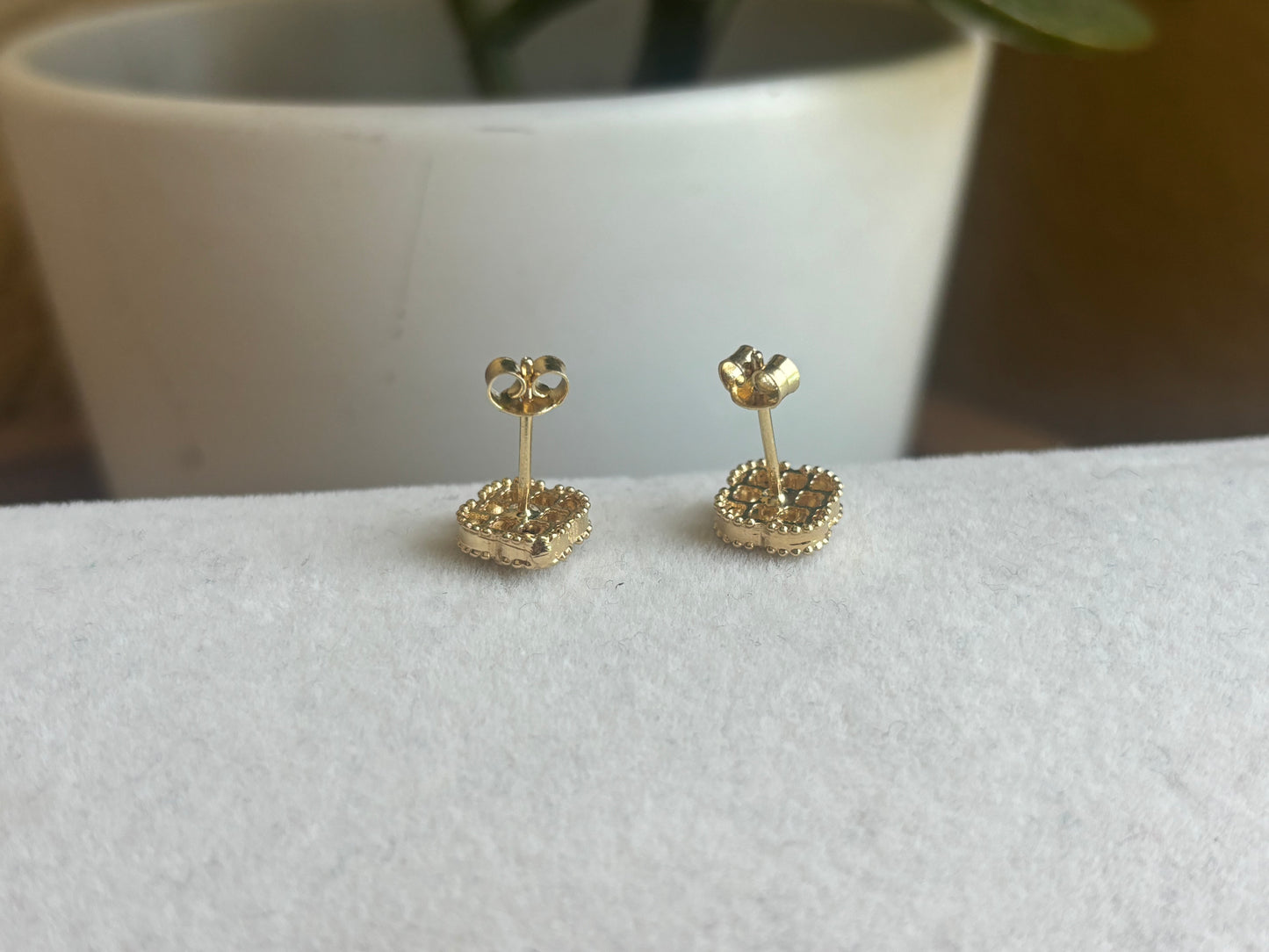 18K Real Gold Clover