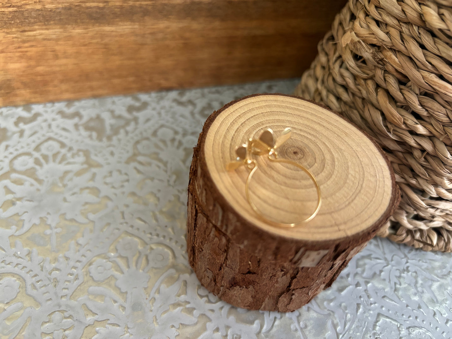 18K Real Gold ring Sz 7