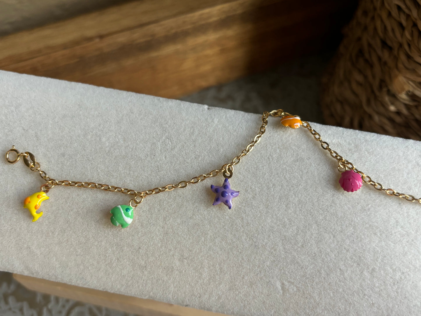 18K Real Gold Kids Bracelet