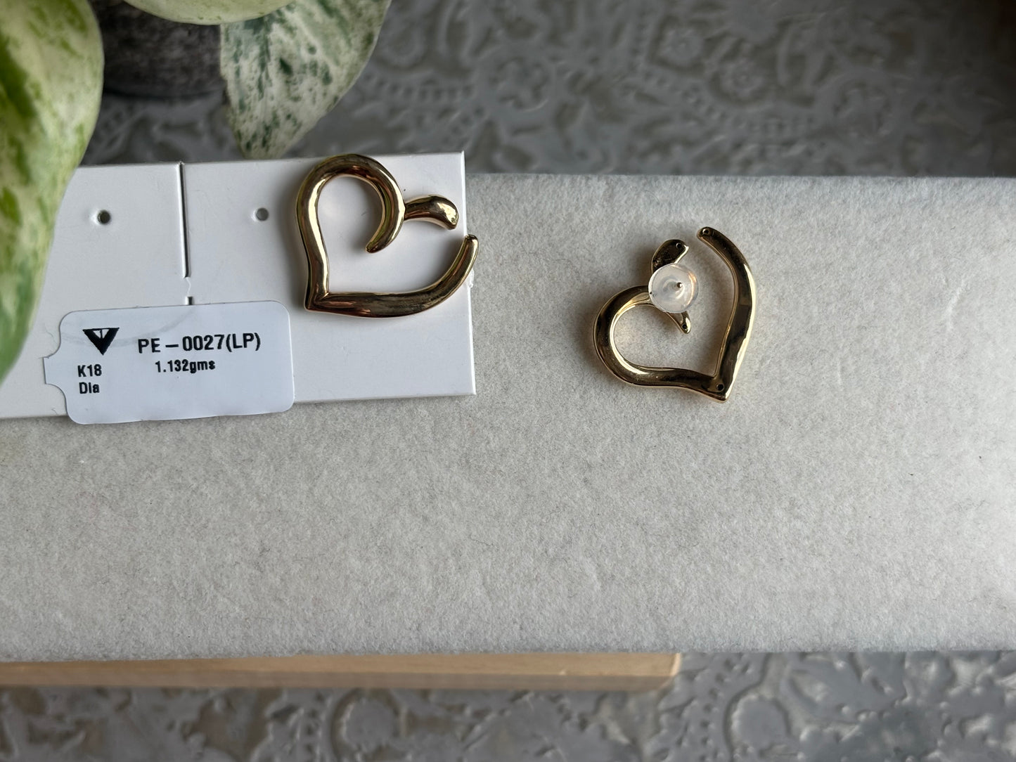 18K Real Gold Earrings