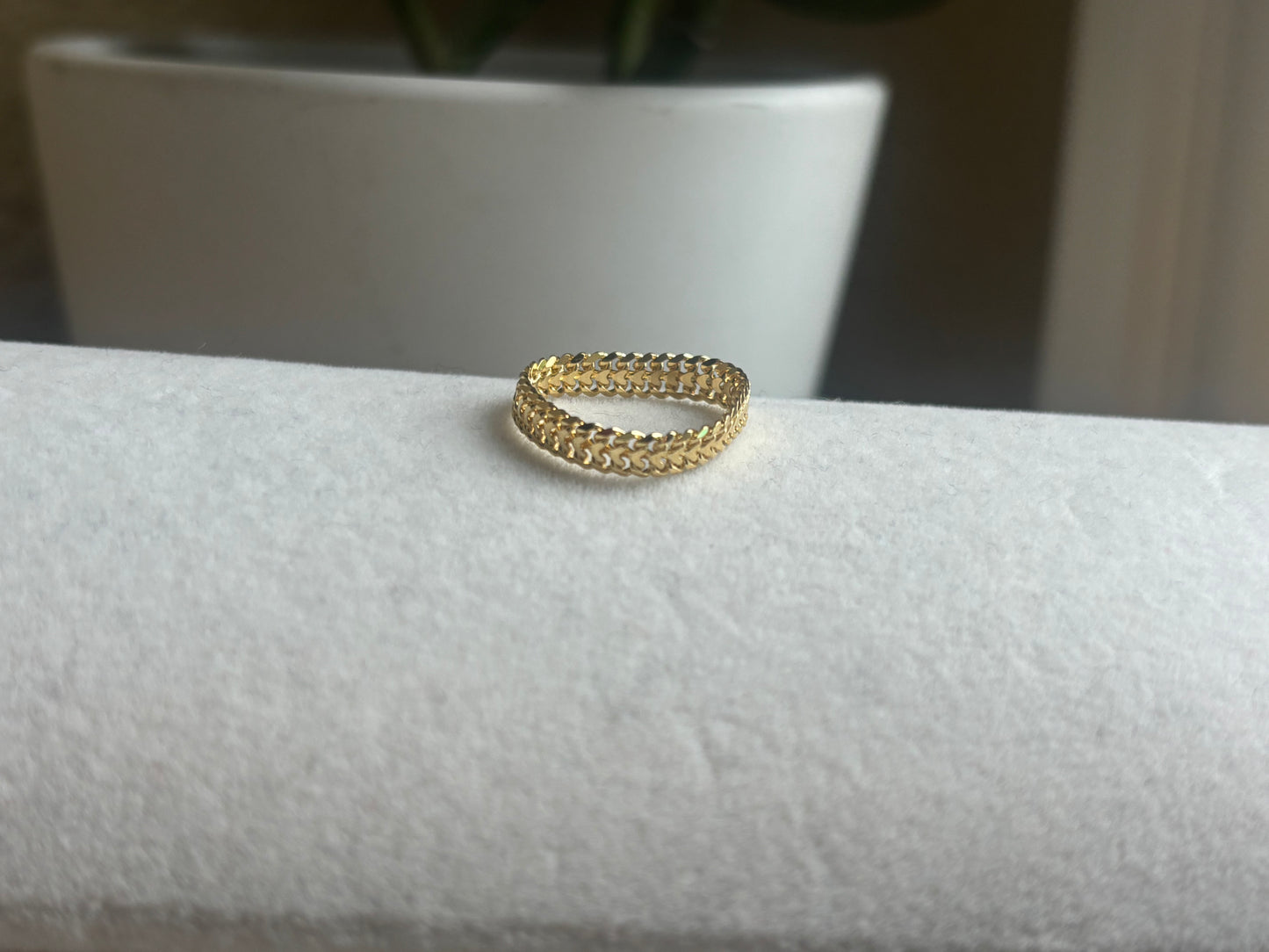 18K Real Gold Ring