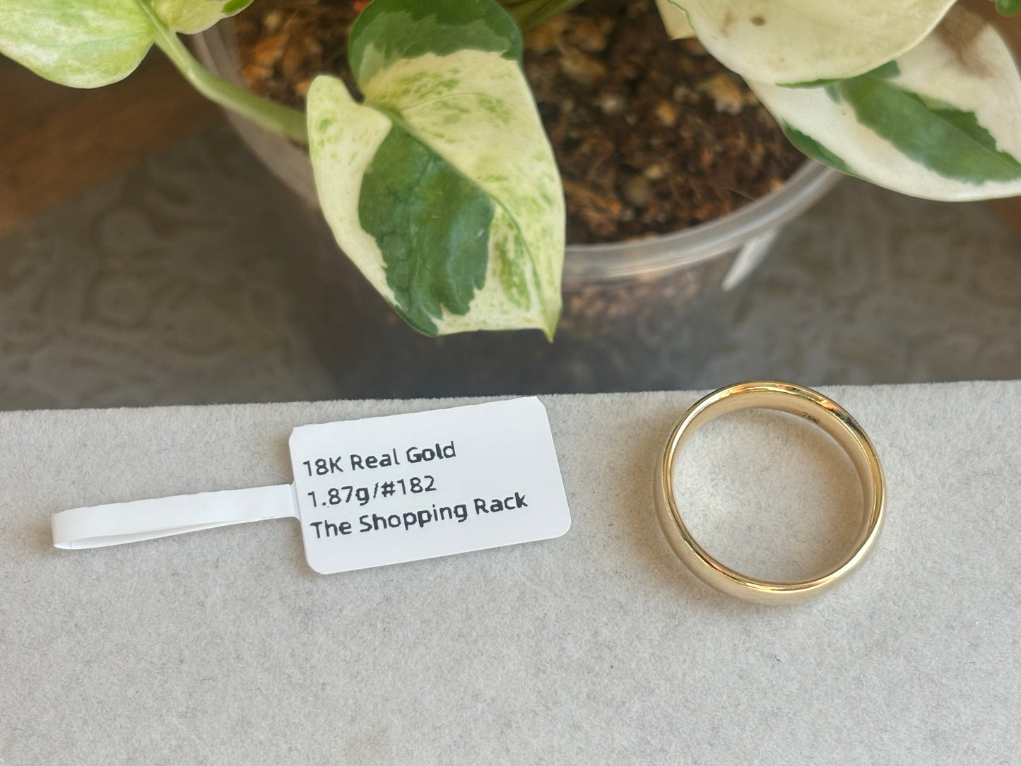 18K Real Gold