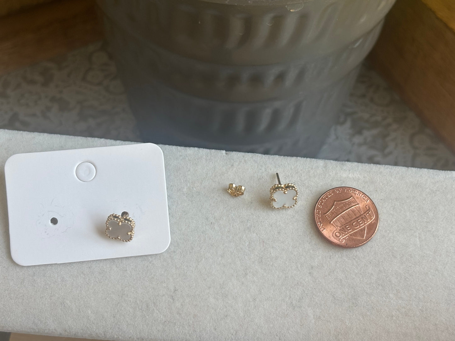 18K Real Gold Earrings