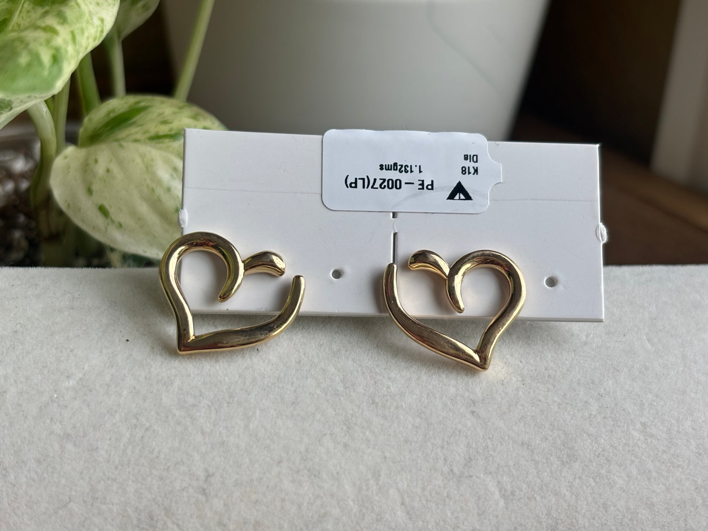 18K Real Gold Earrings