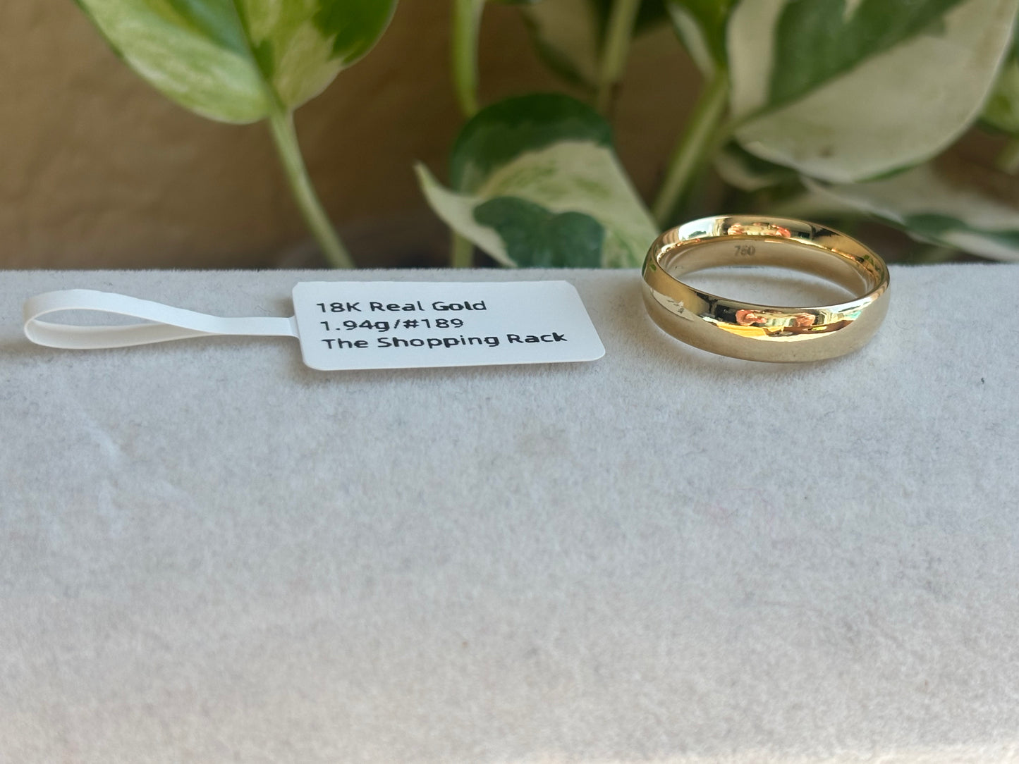 18K Real Gold Ring