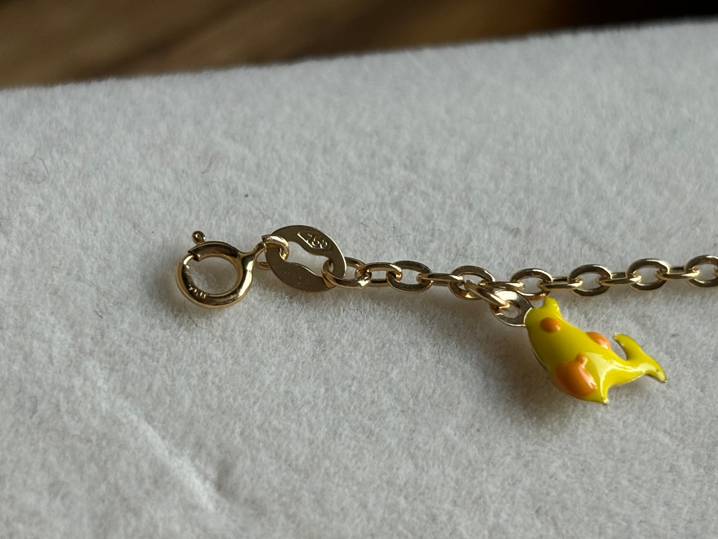 18K Real Gold Kids Bracelet