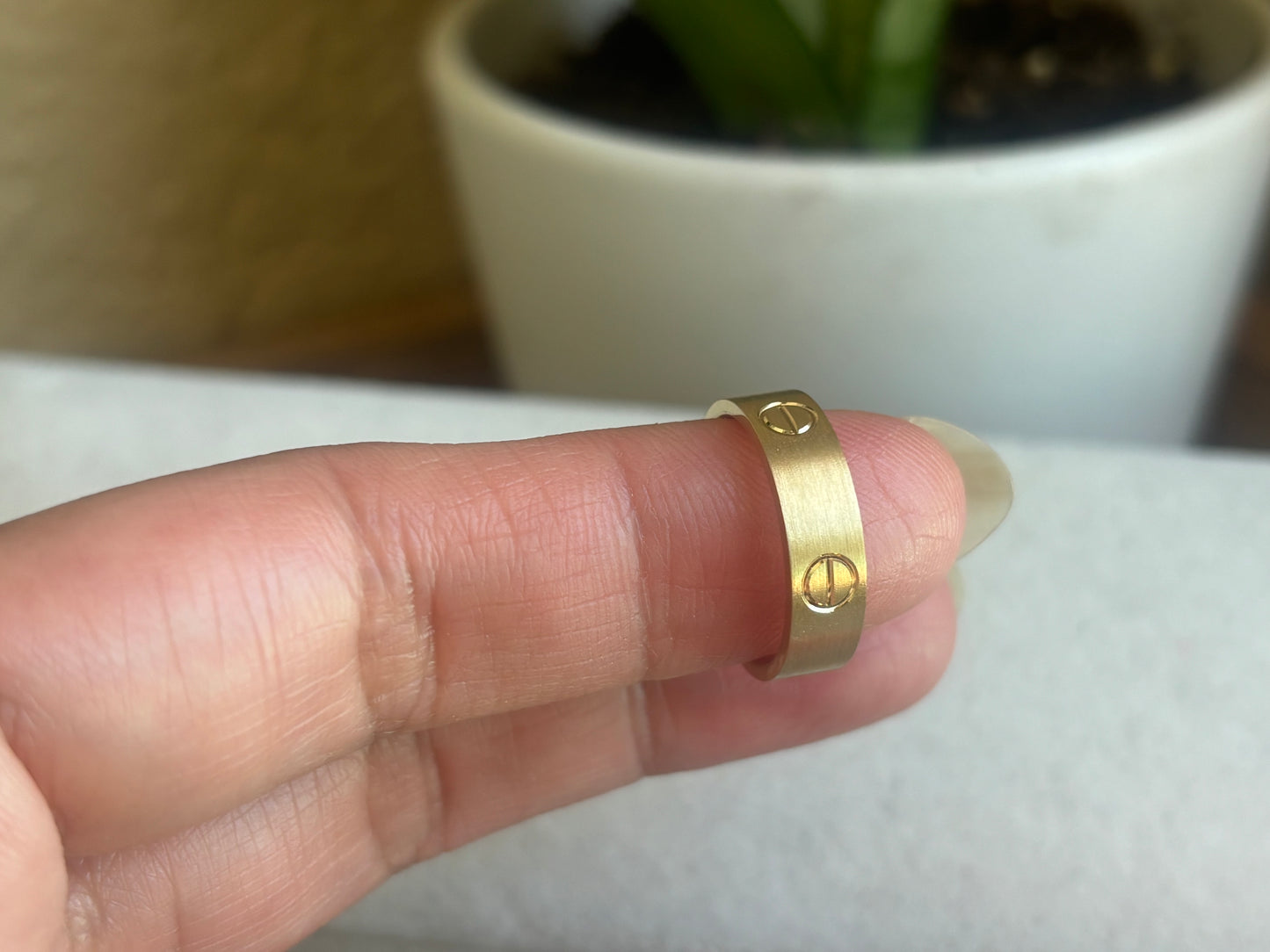 18K Real Gold Ring