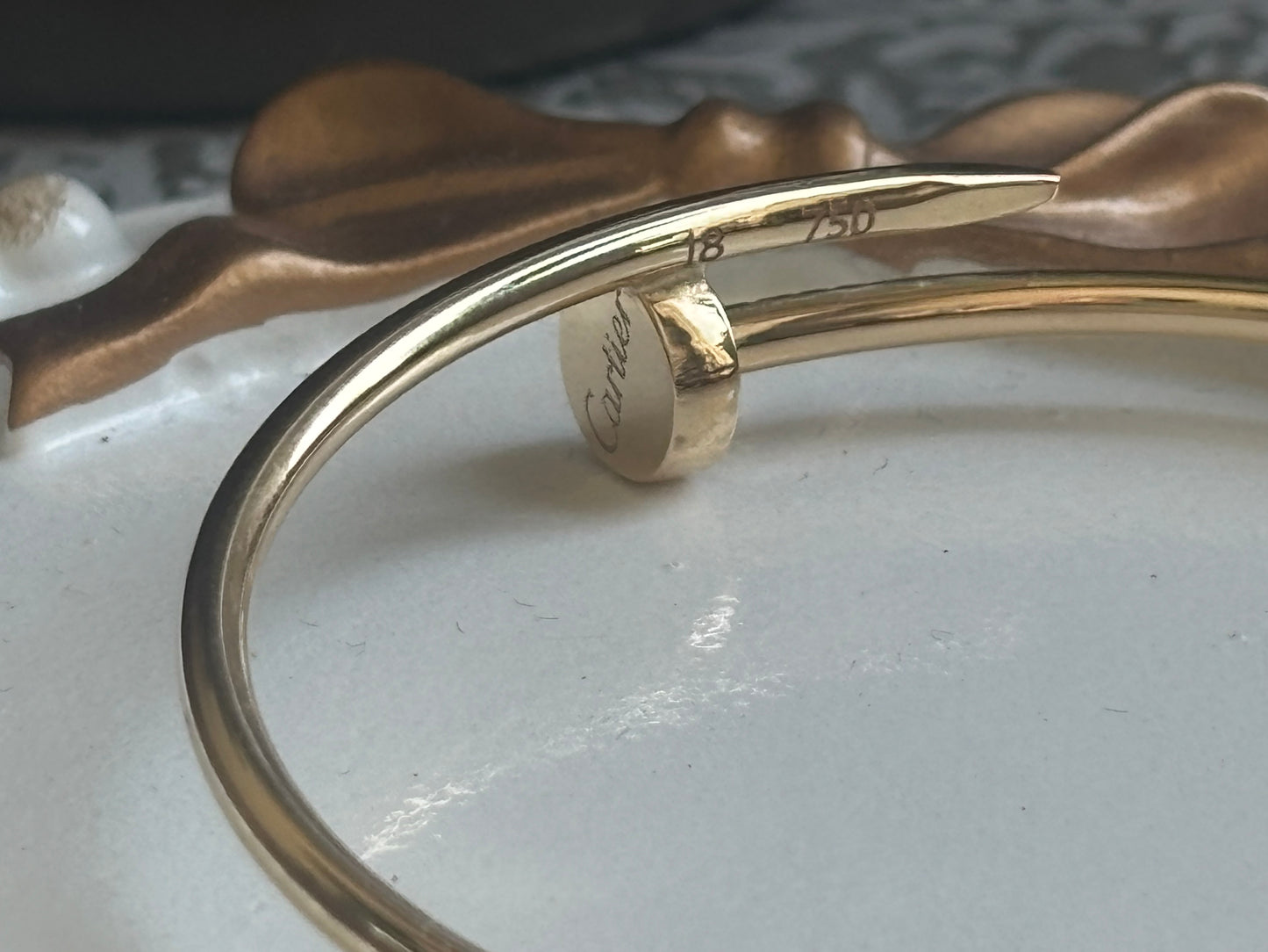 18K Real Gold Bangle