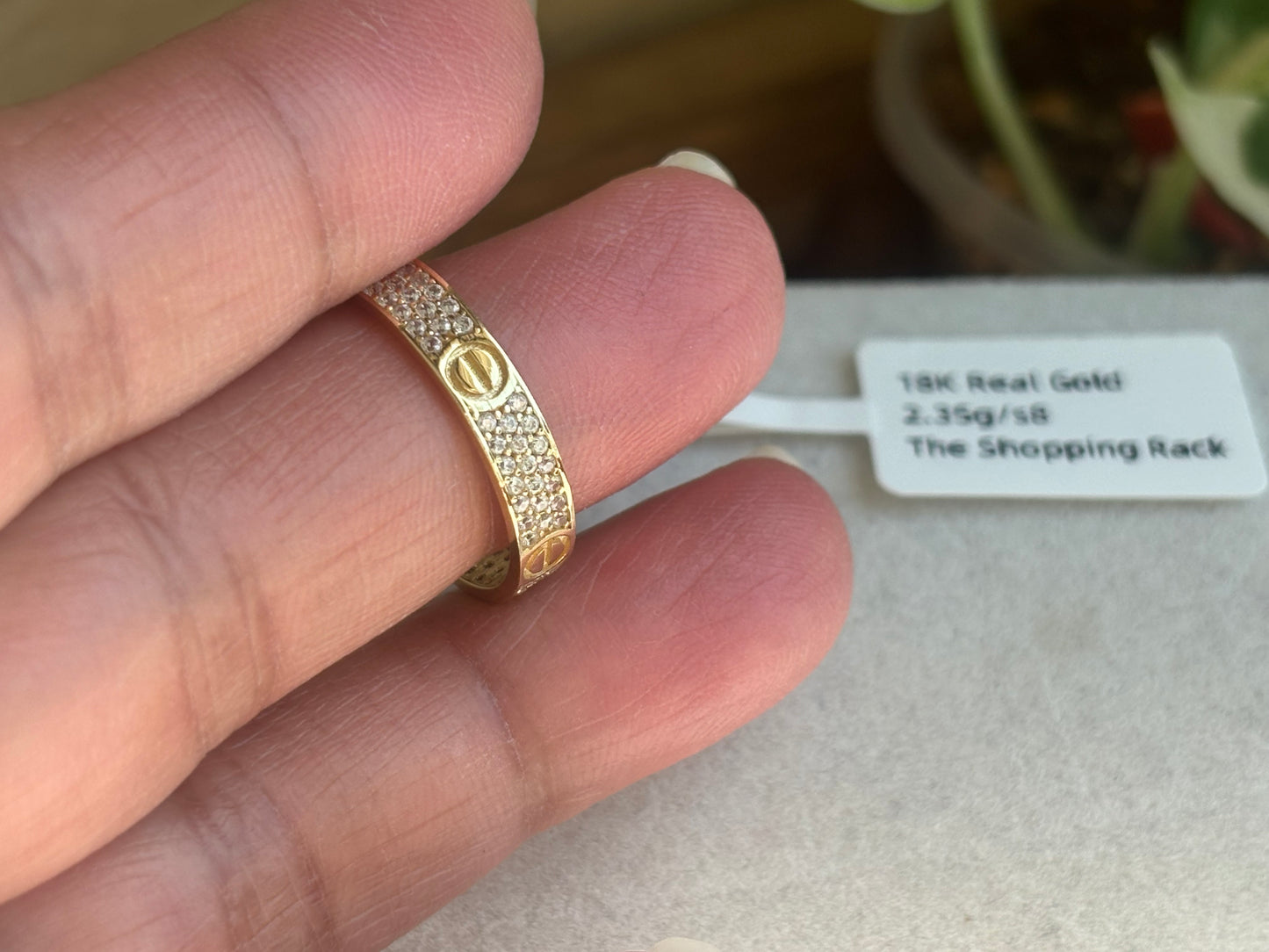 18K Real Gold Ring