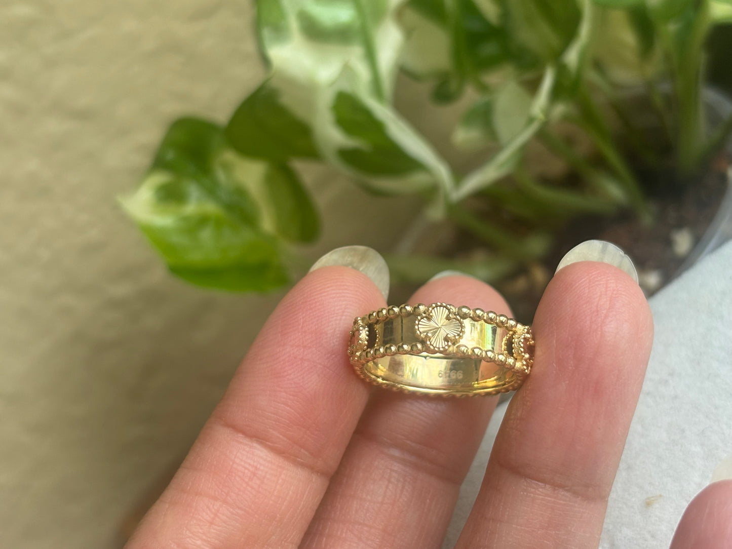 18K Real Gold Ring s7
