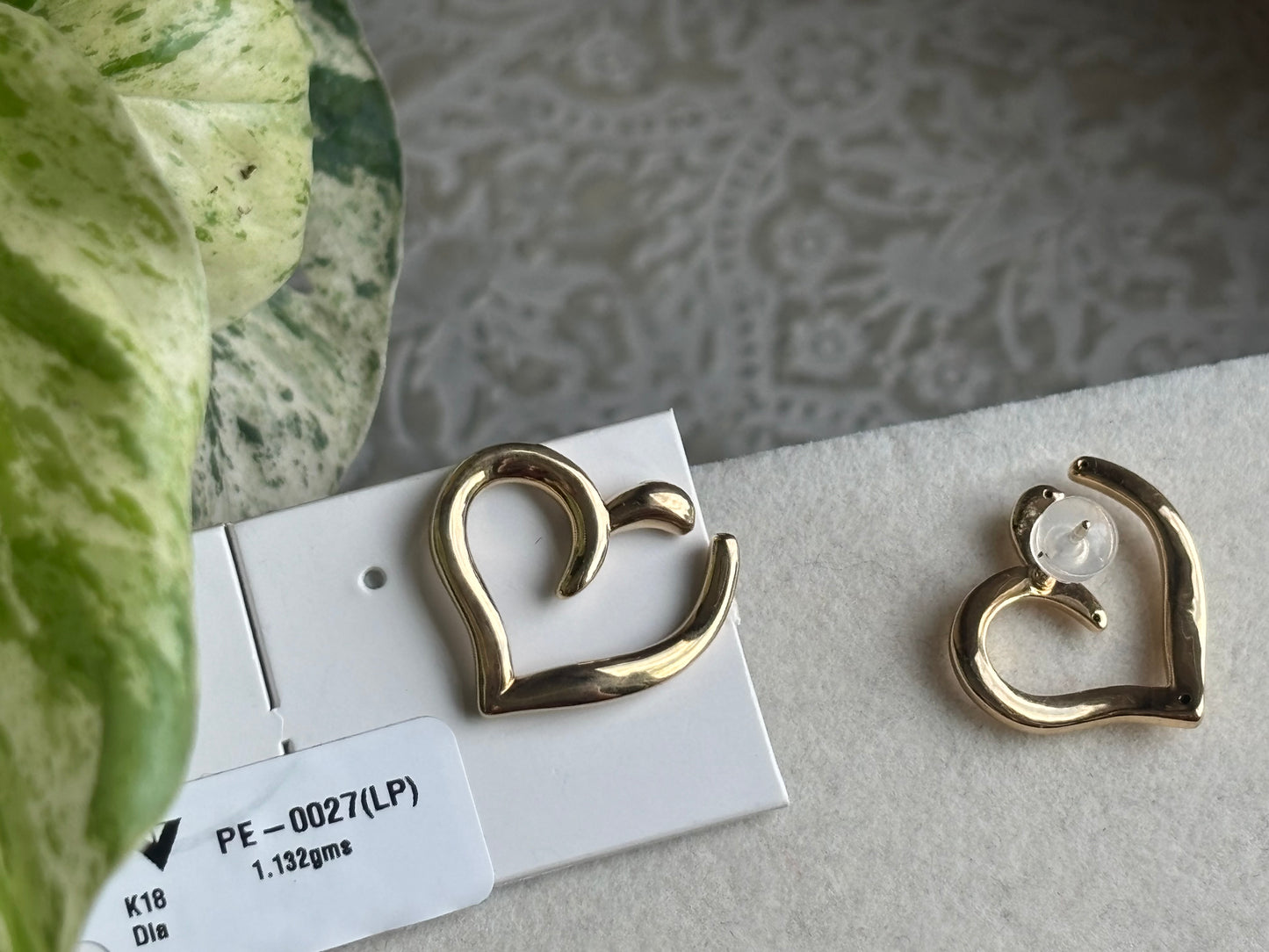 18K Real Gold Earrings