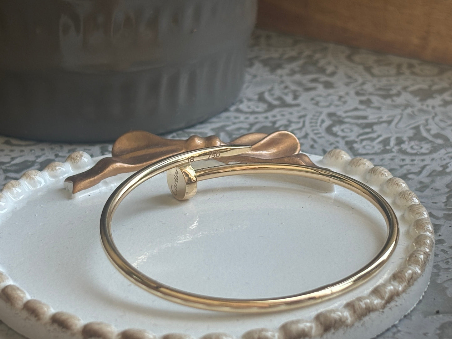 18K Real Gold Bangle