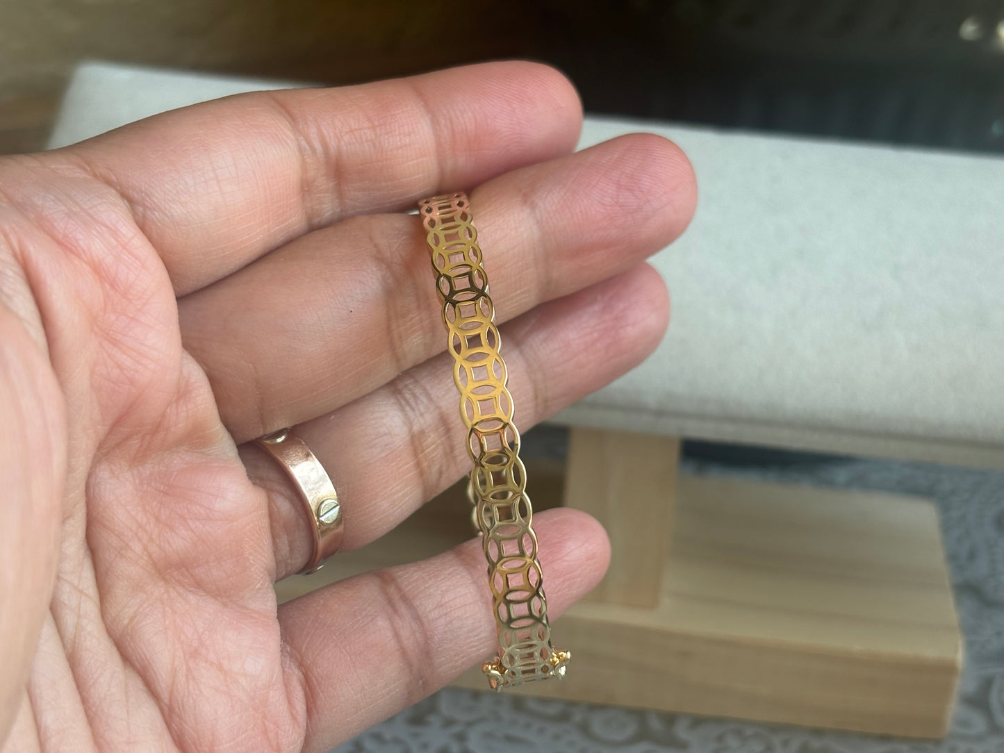 18K Real Gold Bangle