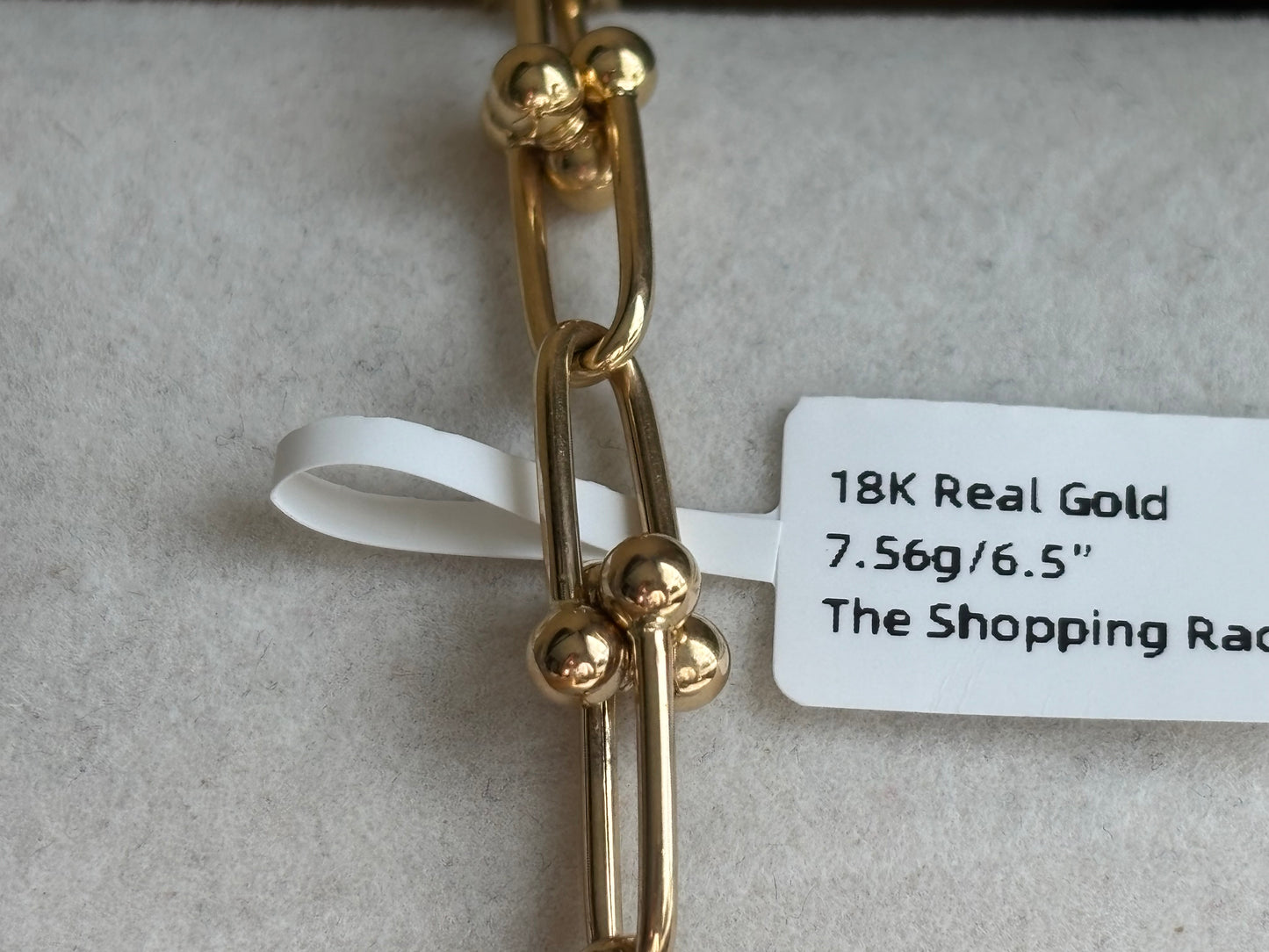 18K Real Gold Bracelet