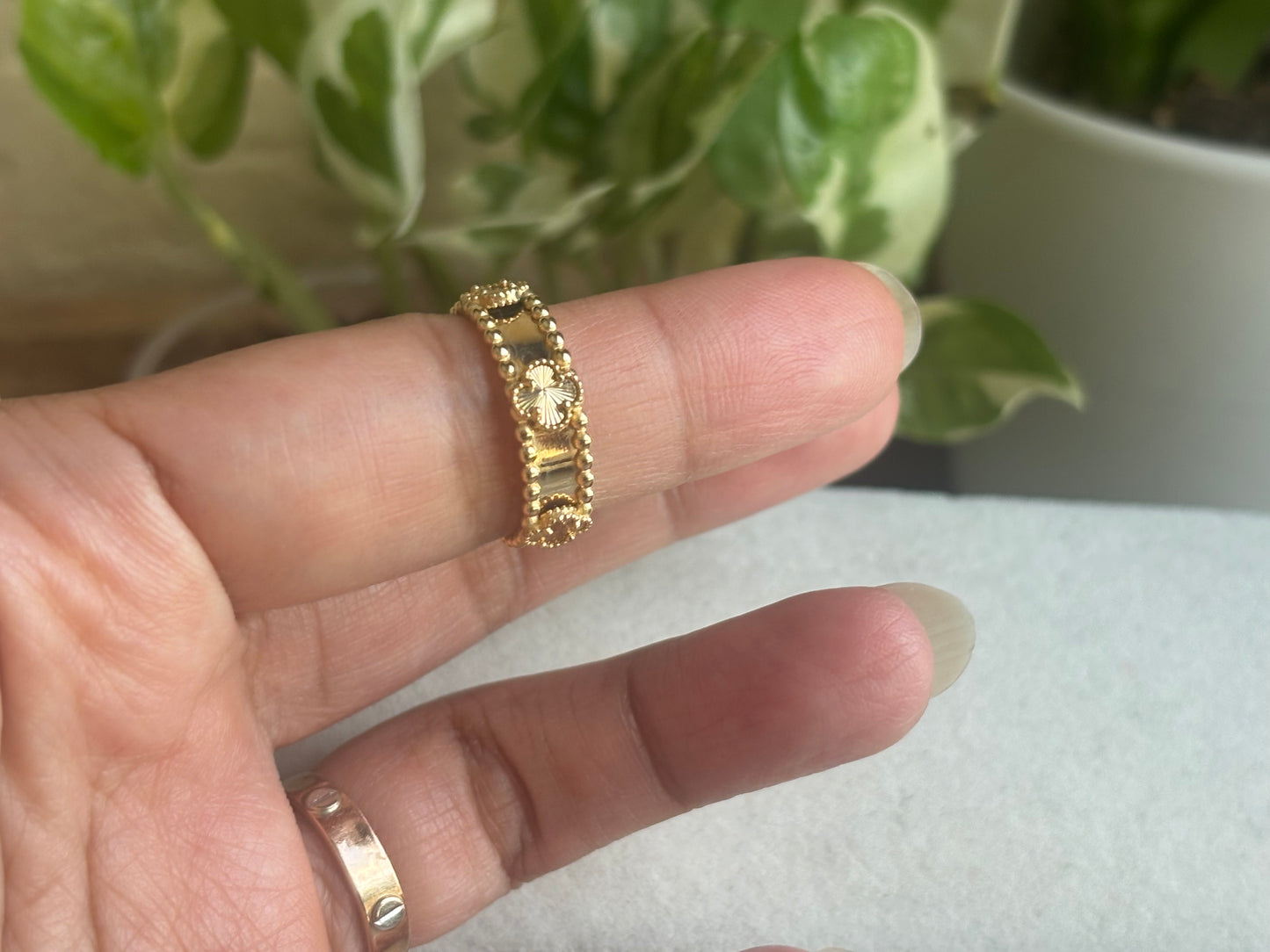 18K Real Gold Ring s7