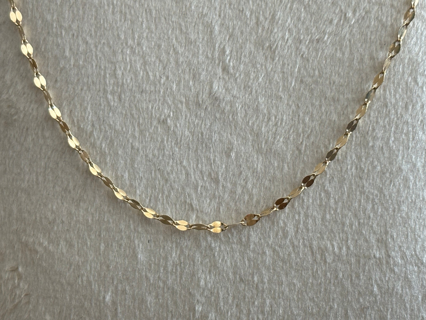 18K Real Gold Chain Necklace