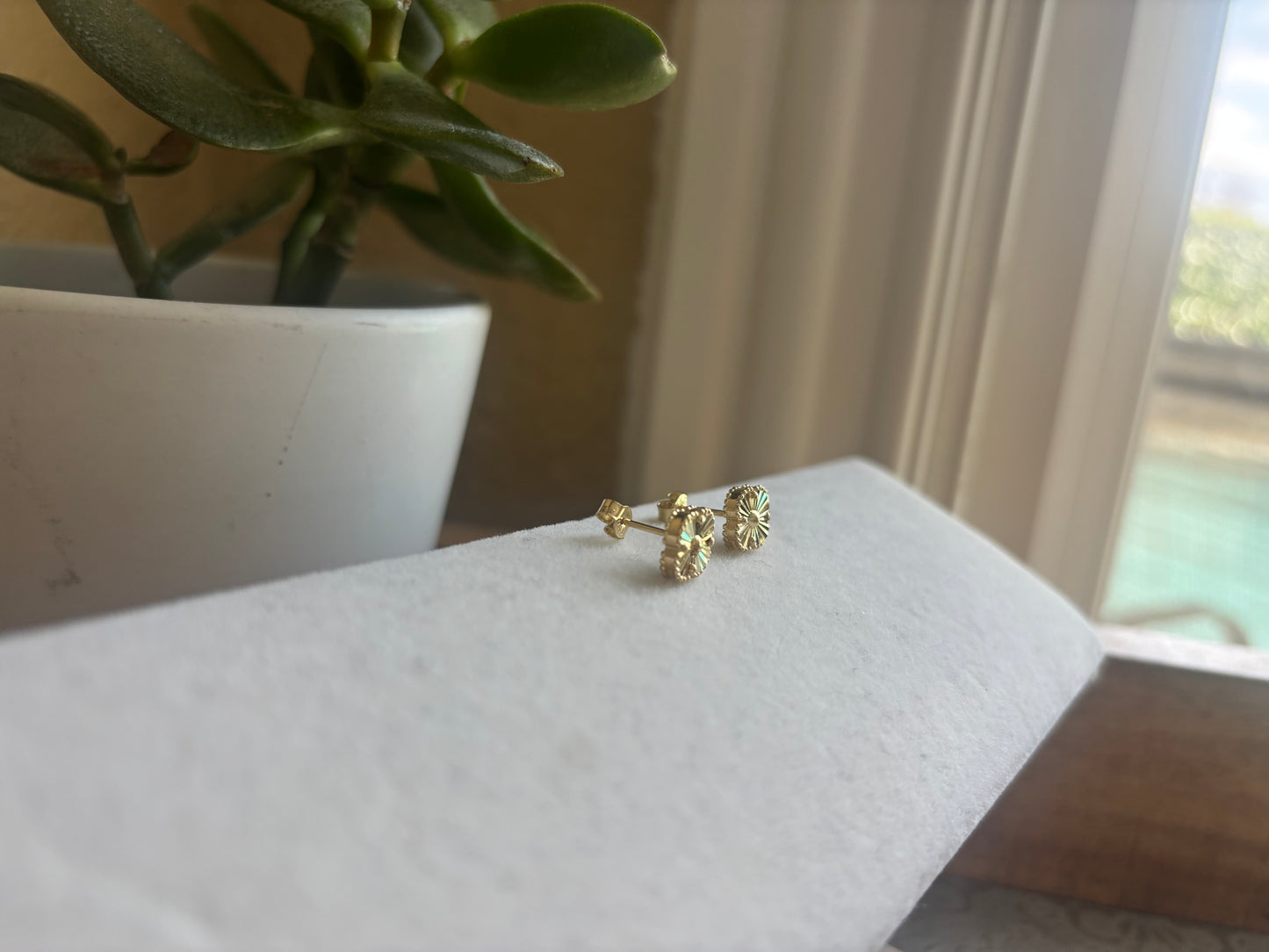 18K Real Gold Clover
