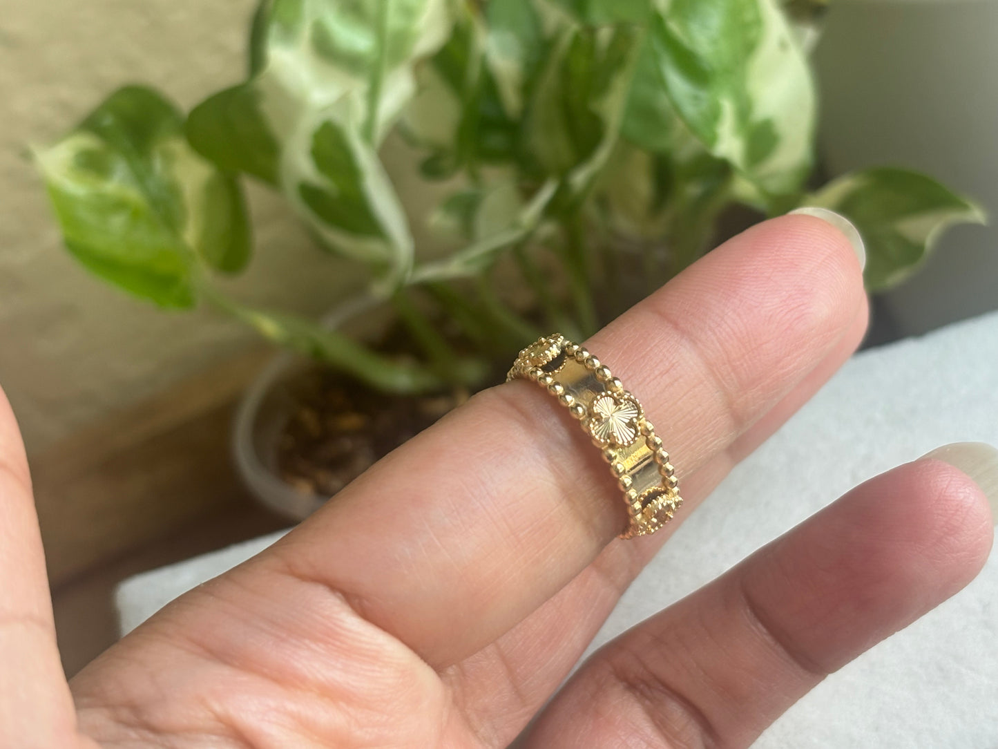 18K Real Gold Ring s7