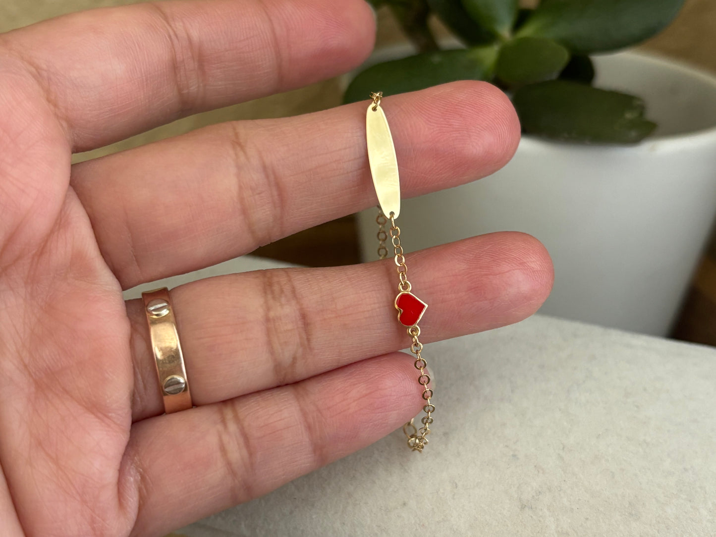 18K Real Gold Kids Bracelet