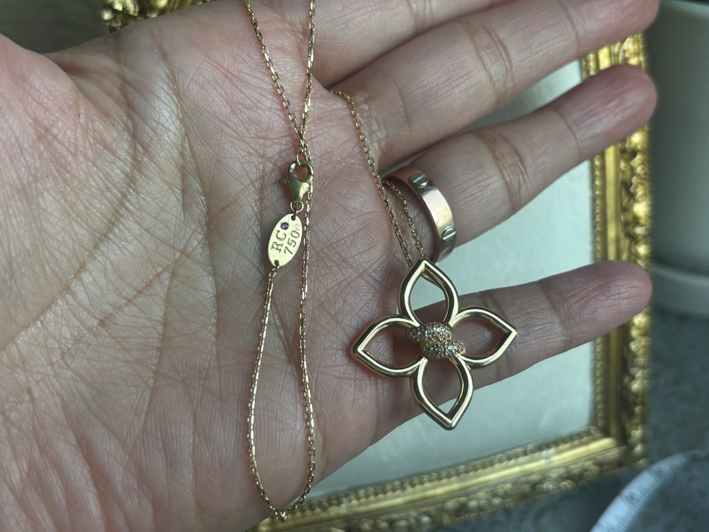 18K Real Gold Necklace