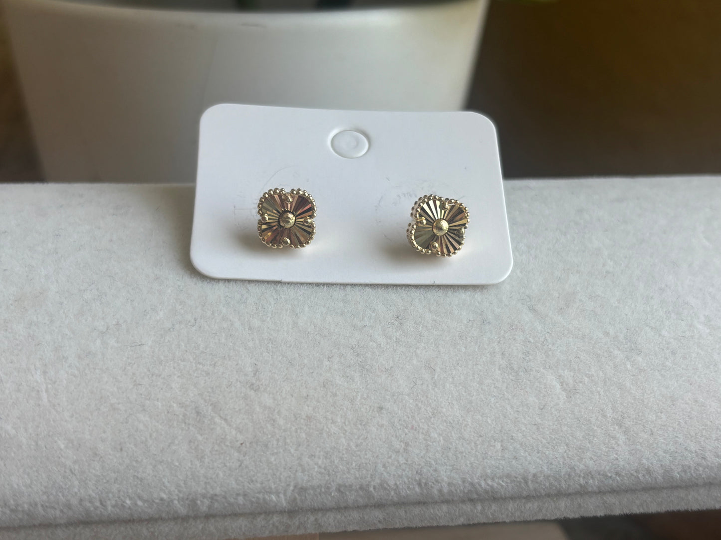 18K Real Gold Clover