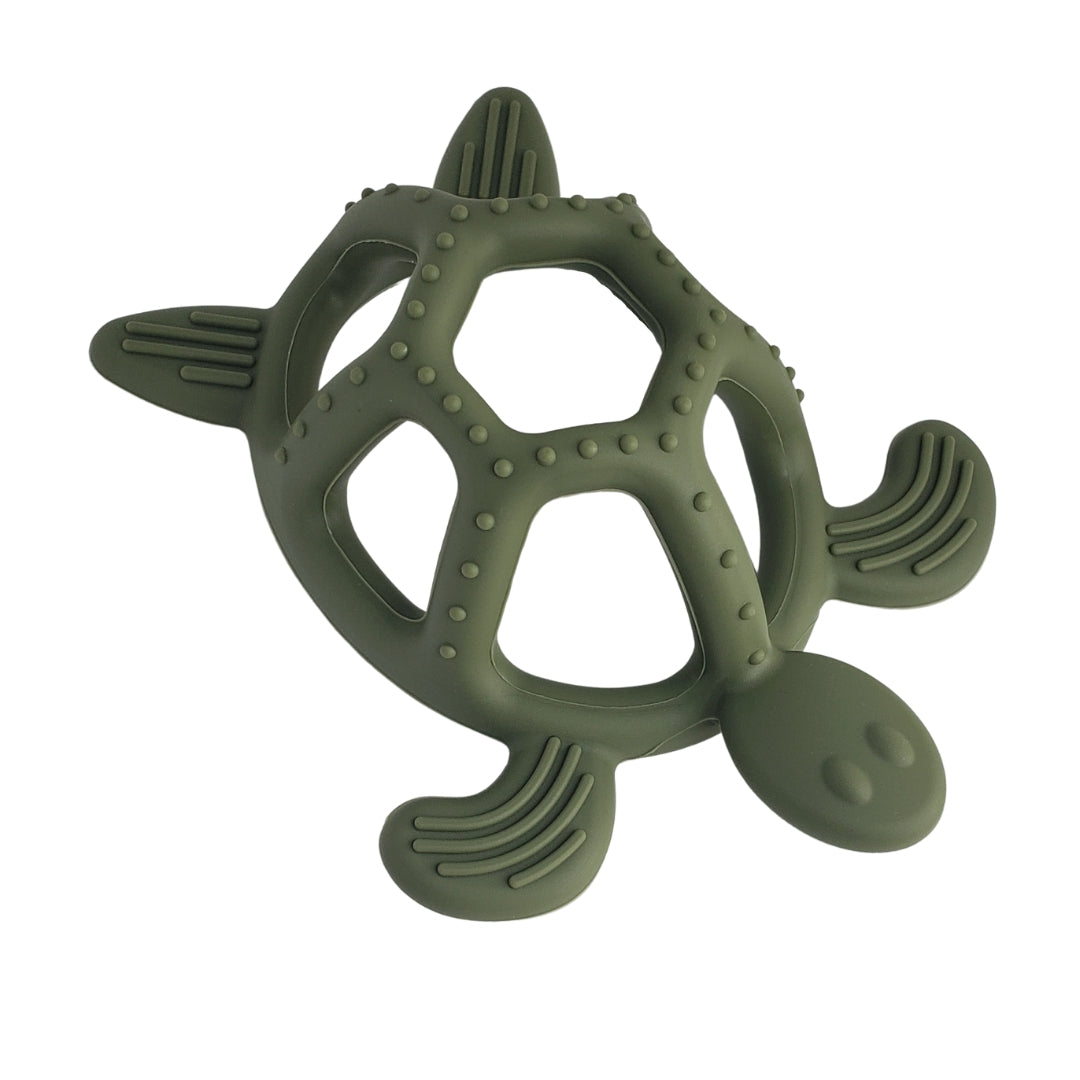 Premium Soft Silicone Sea Turtle Baby Teether - Multi-Color, BPA-Free, and Eco-Friendly