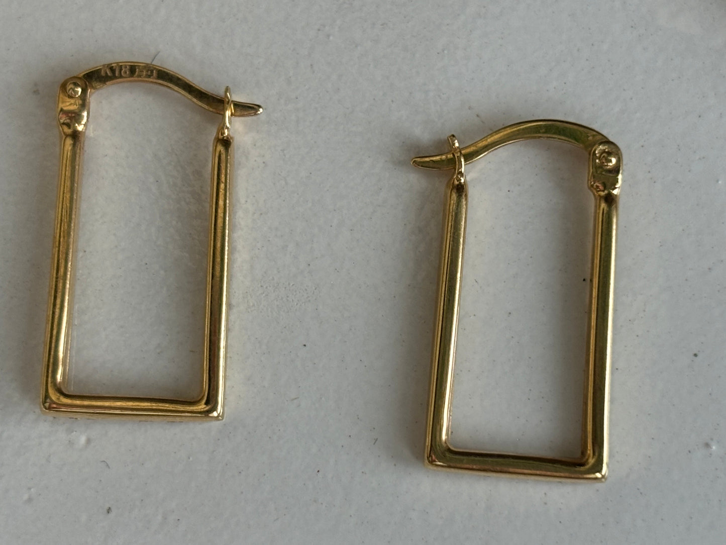 18K Real Gold Earrings