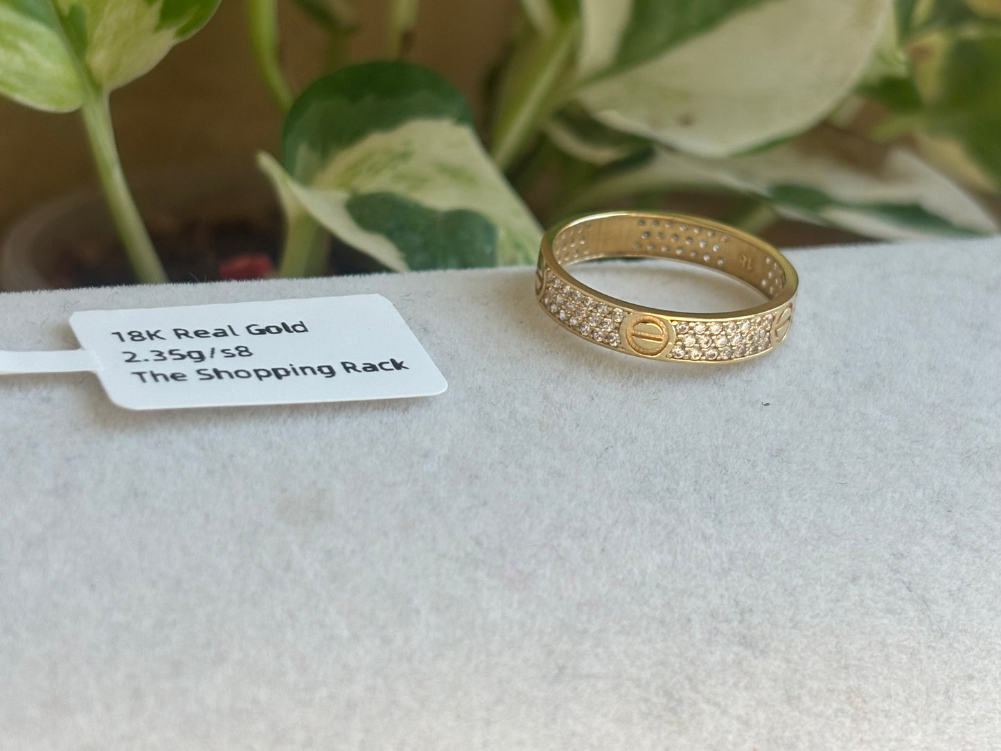 18K Real Gold Ring
