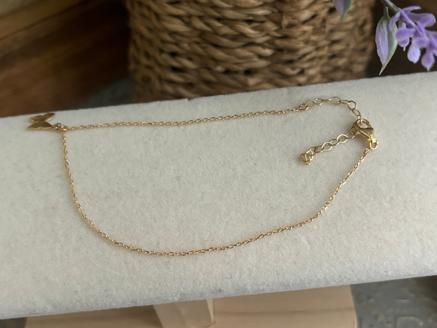 18K Real Gold Anklet