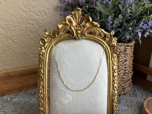 18K Real Gold Chain 16”