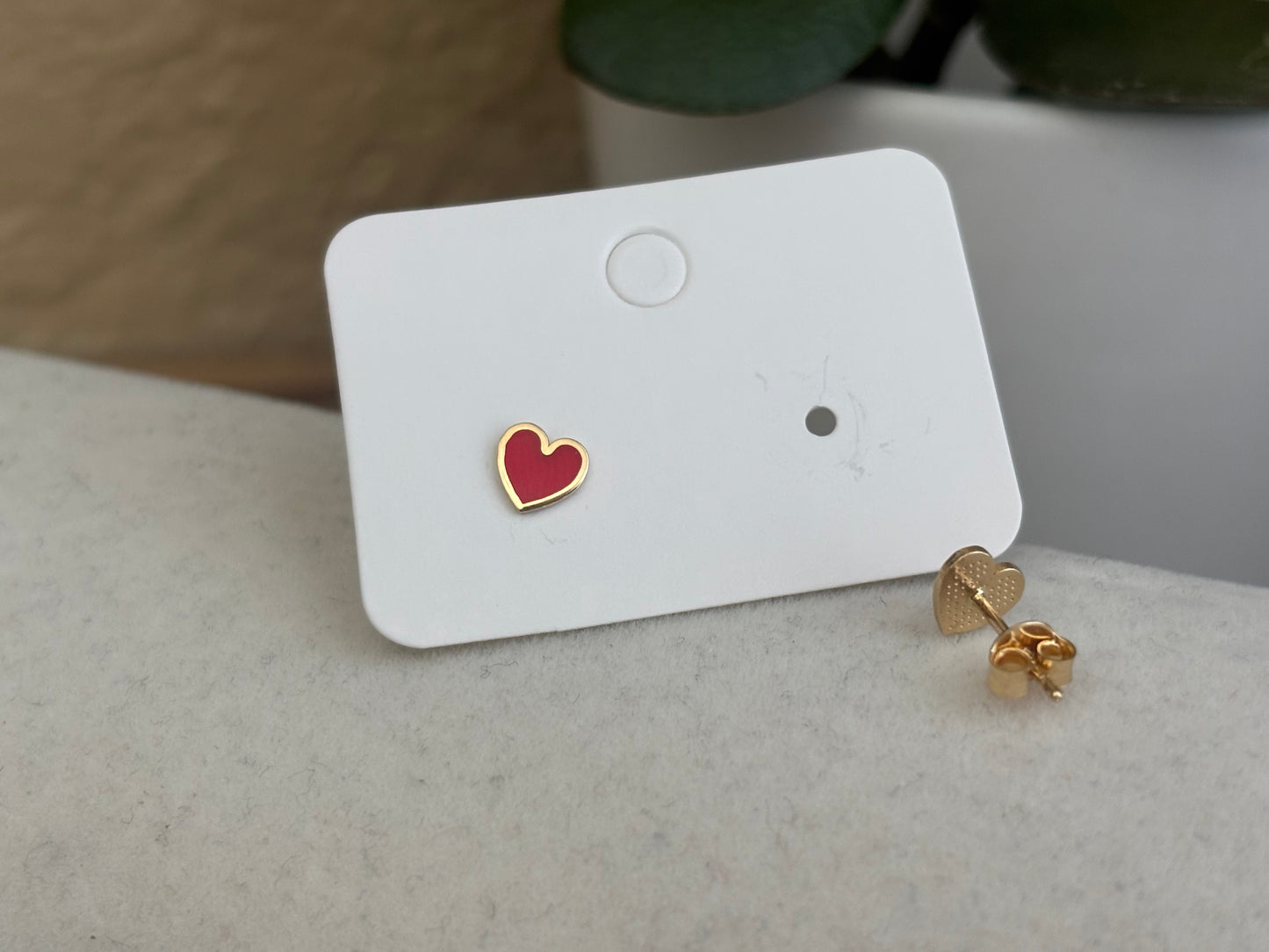18K Real Gold Kids Earrings