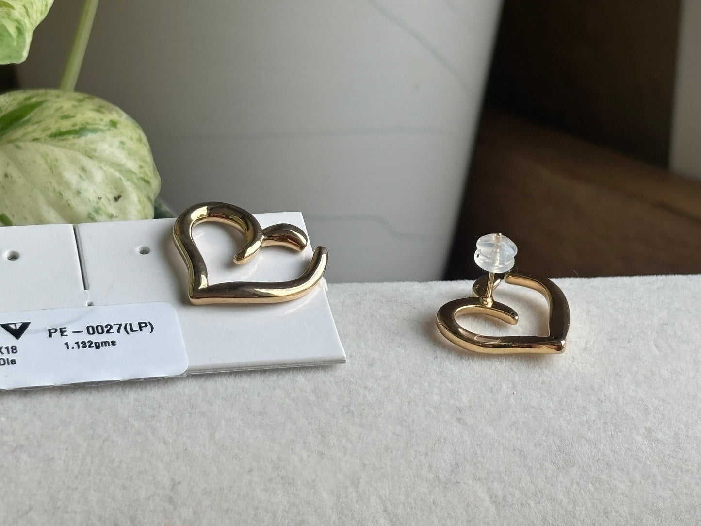 18K Real Gold Earrings