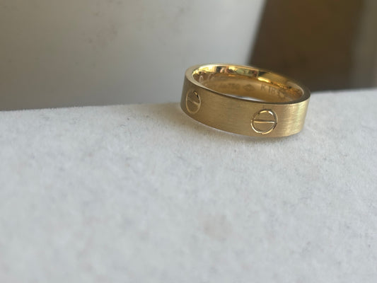 18K Real Gold Ring
