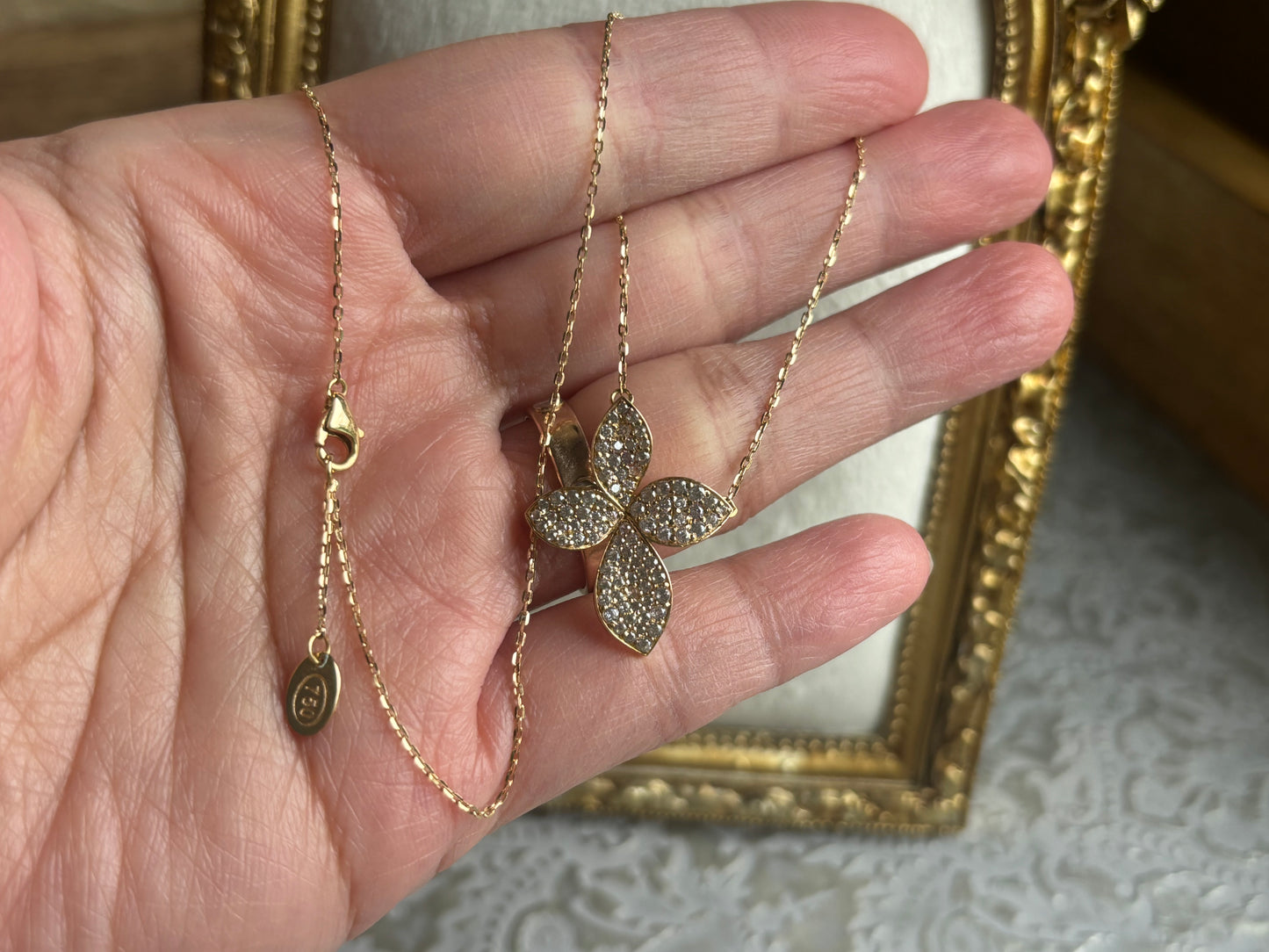 18K Real Gold Necklace