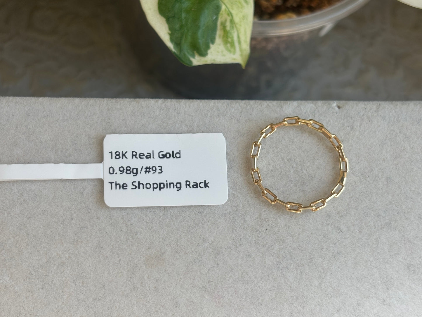 18K Real Gold Ring