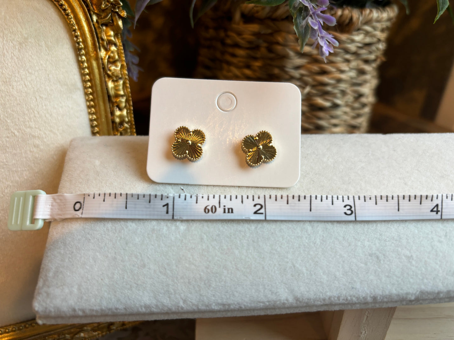 18K Real Gold Earrings