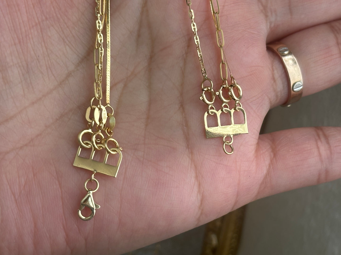 18K Real Gold