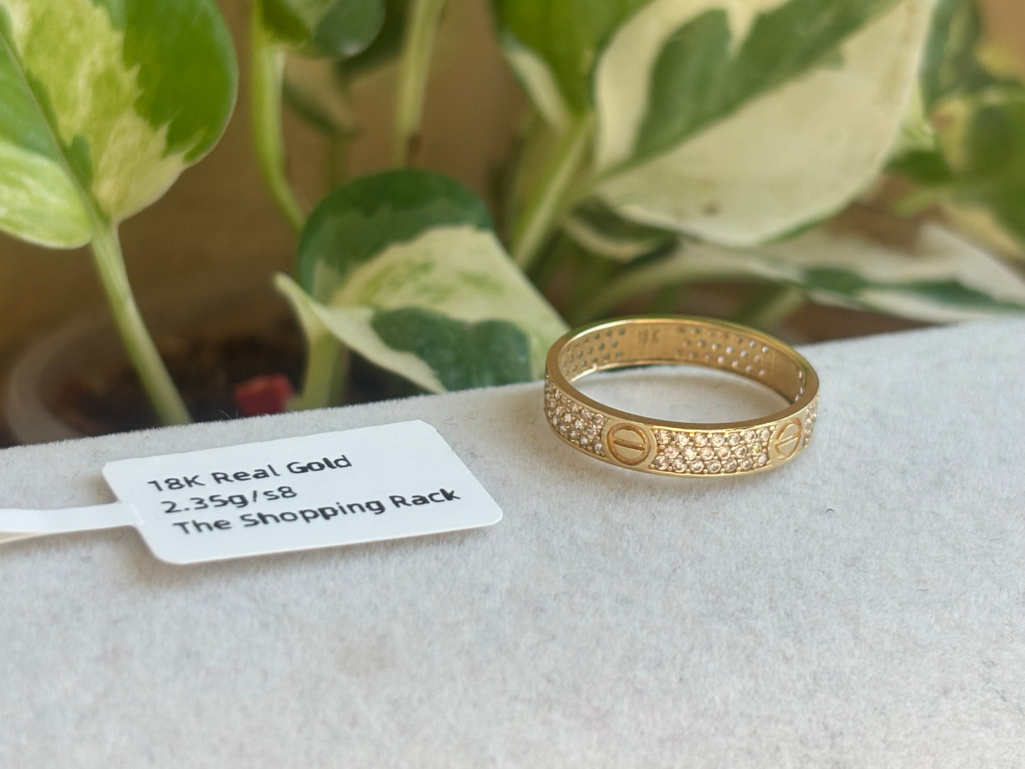 18K Real Gold Ring