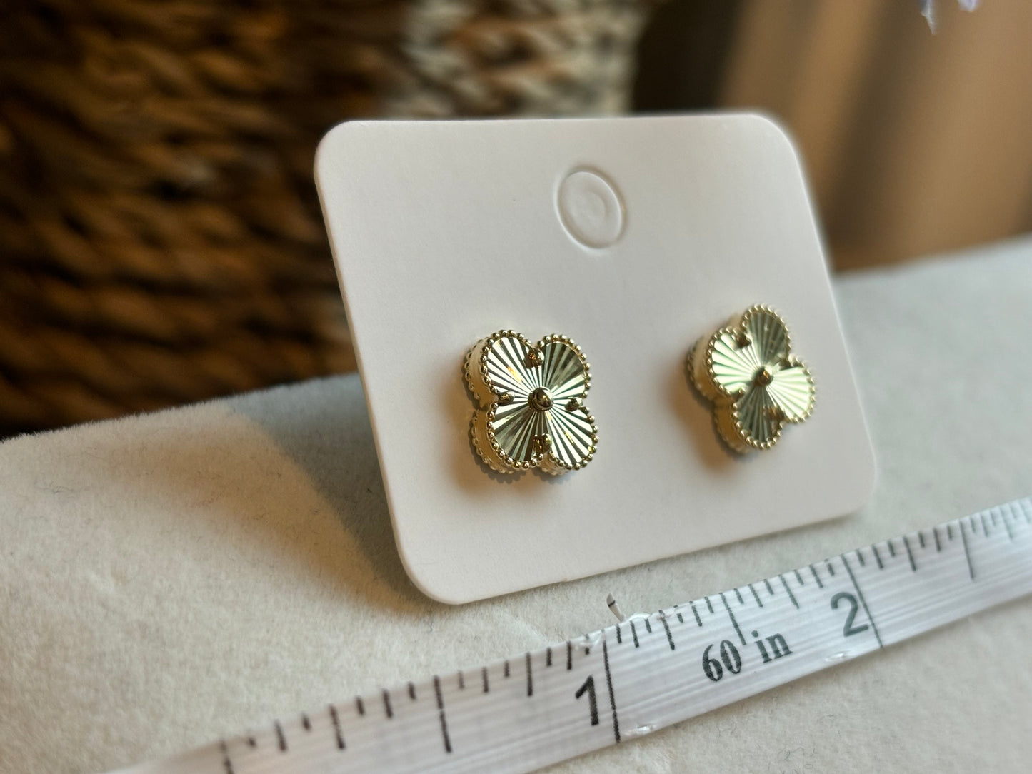 18K Real Gold Earrings