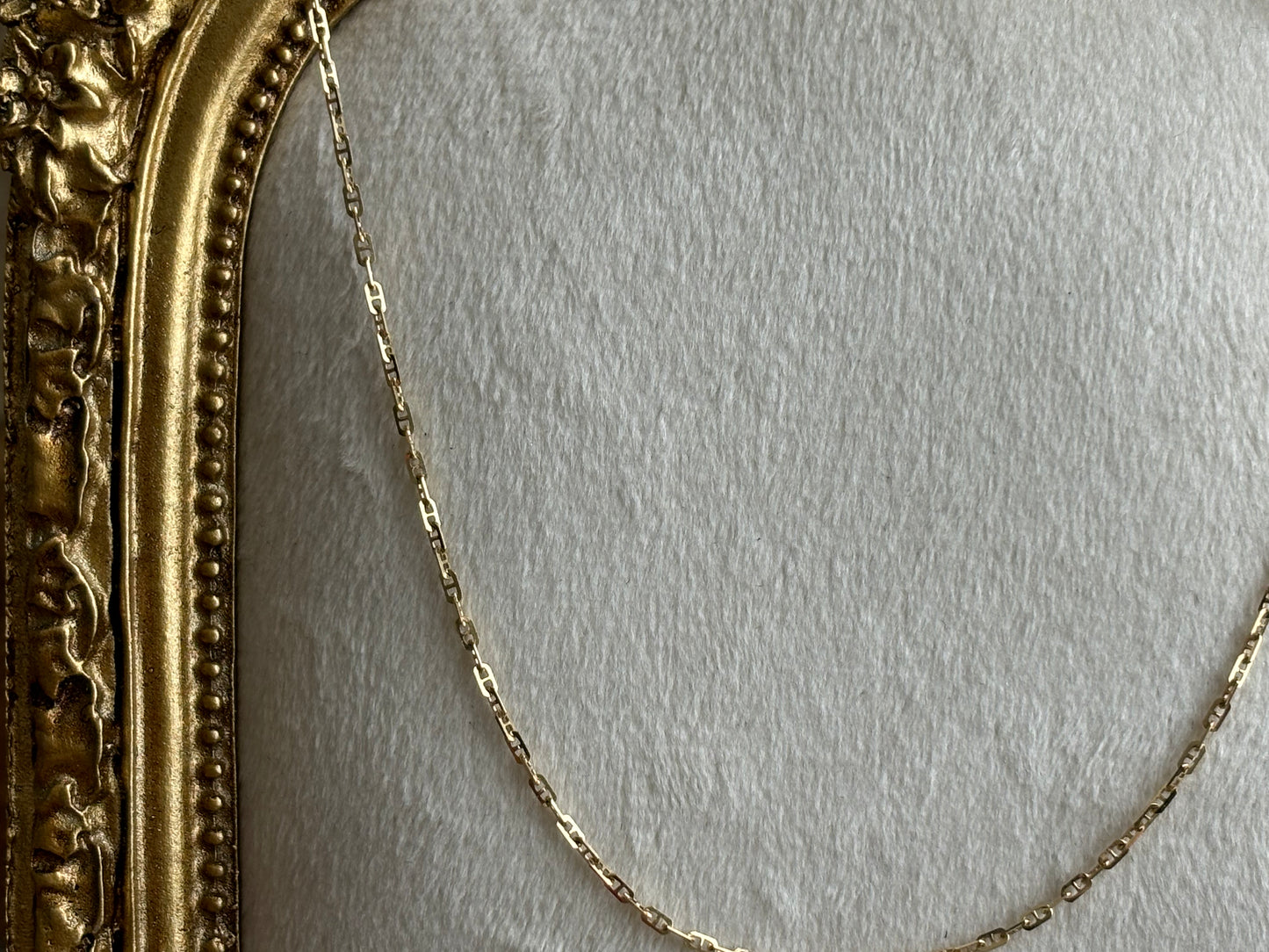 18K Real Gold Chain 16”