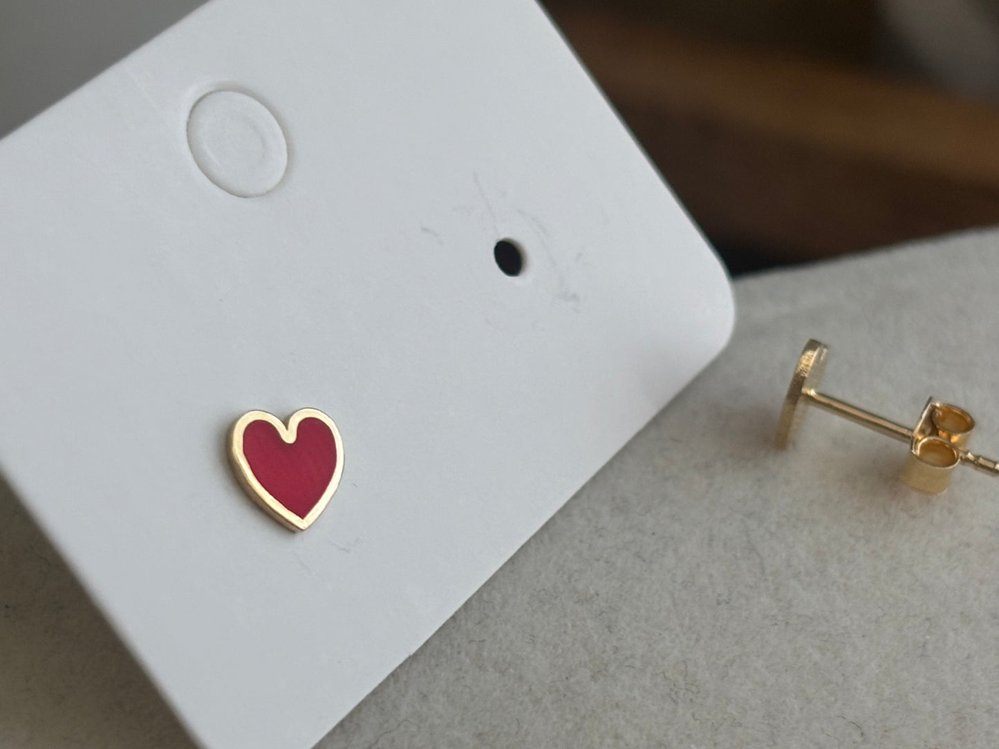 18K Real Gold Kids Earrings