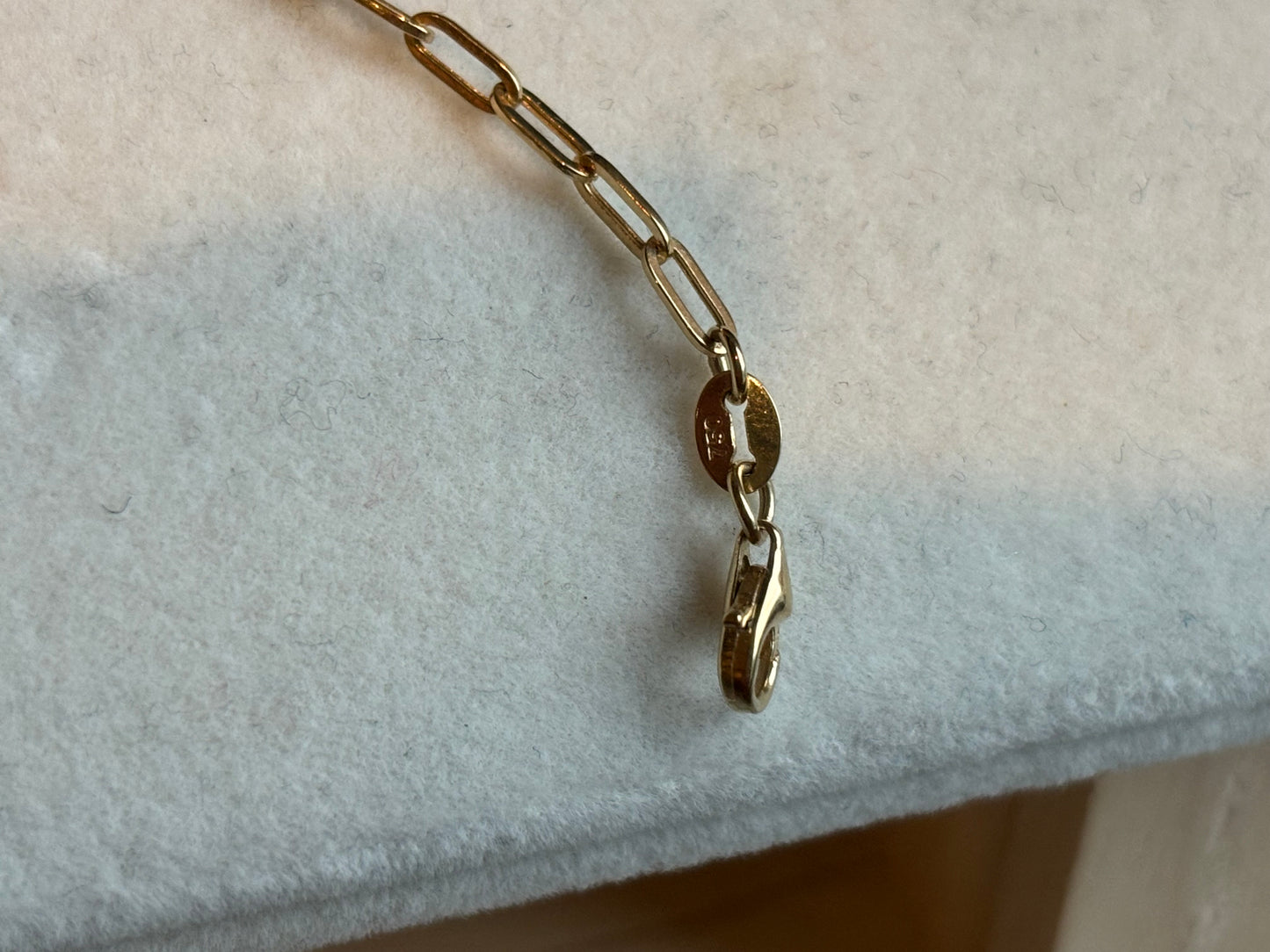 18K Real Gold Charm Bracelet