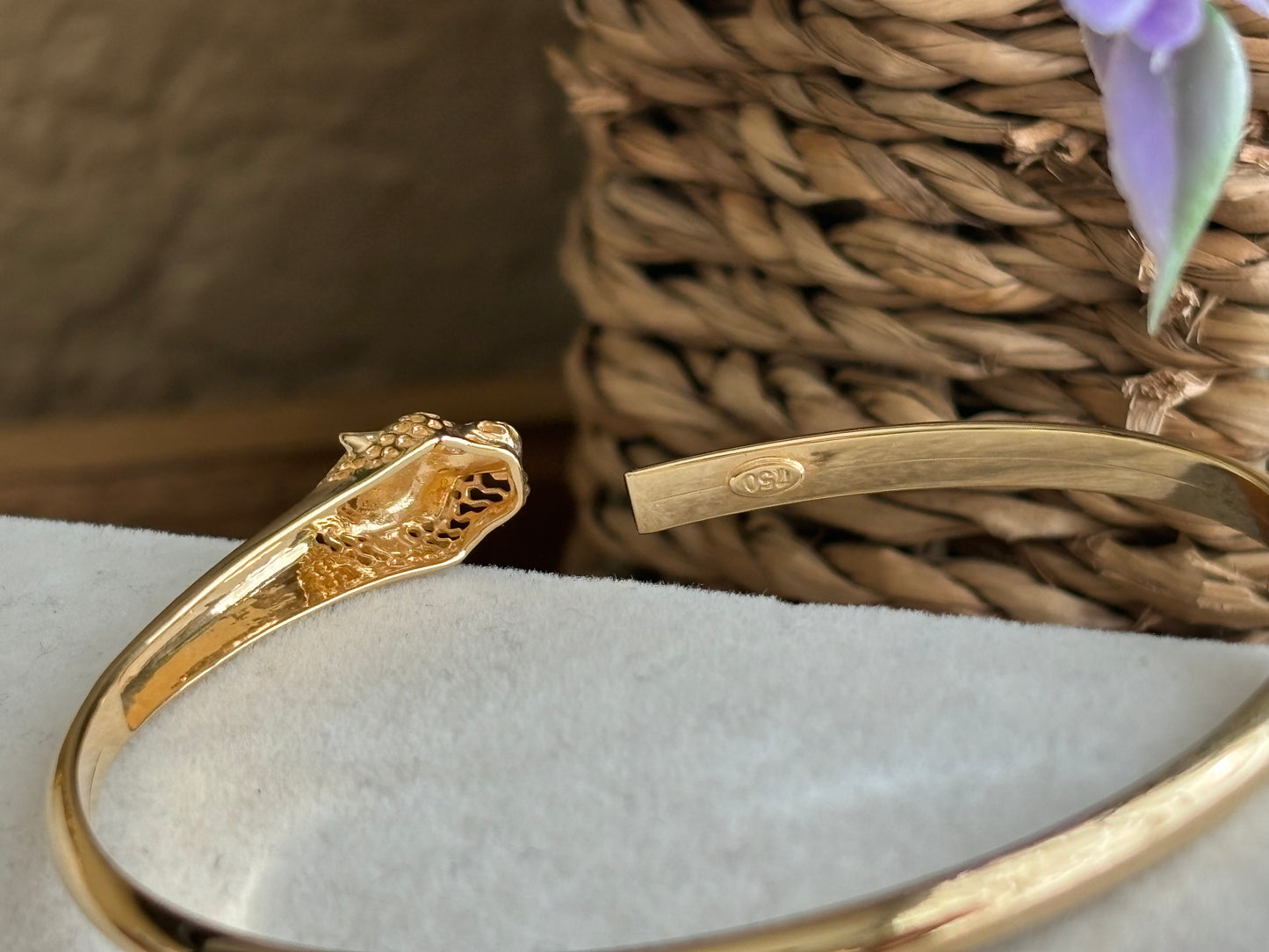 18K Real Gold Bangle