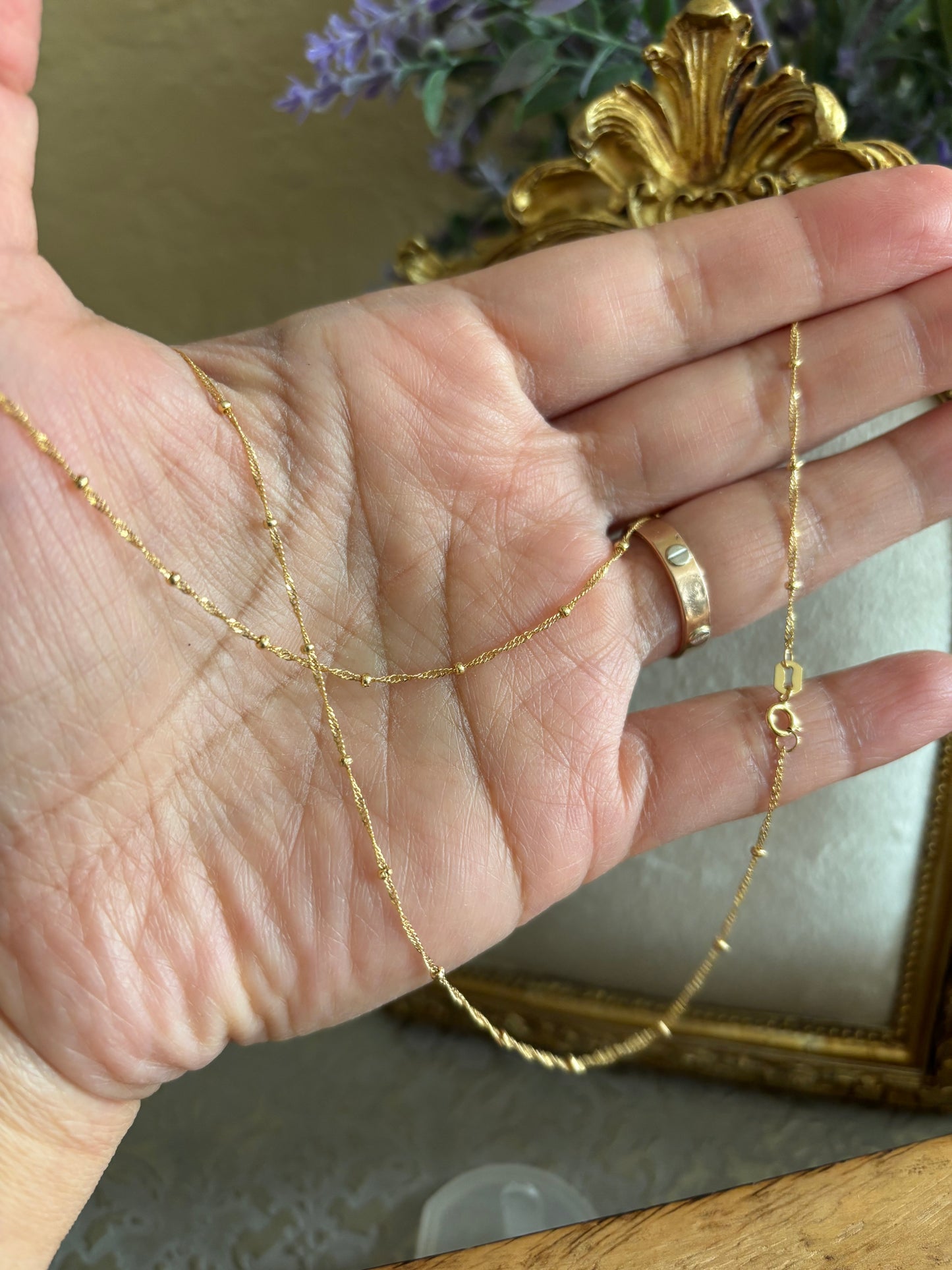 18K Real Gold Necklace